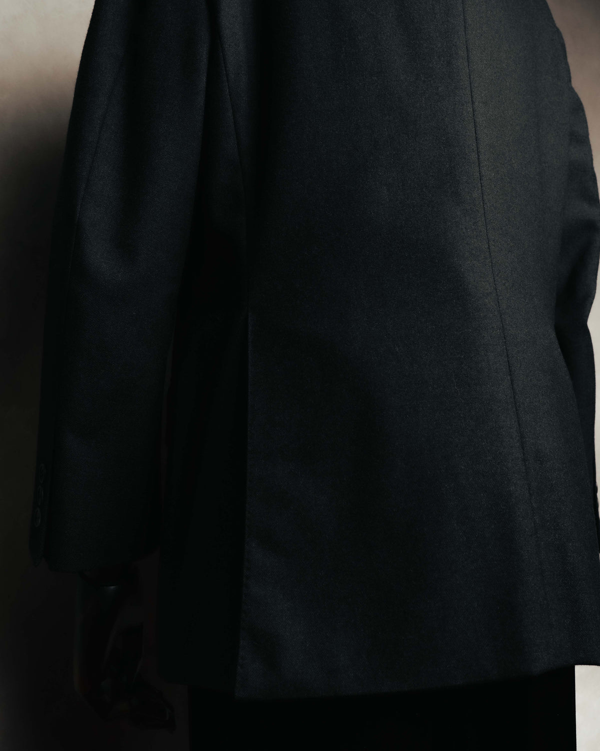 "BALENCIAGA" 80's-90's Structured wool blazer
