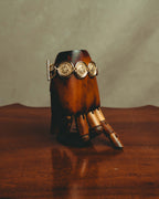 -SPECIAL- “Christian Dior” 80’s Interlocked monogram gold medallion bracelet