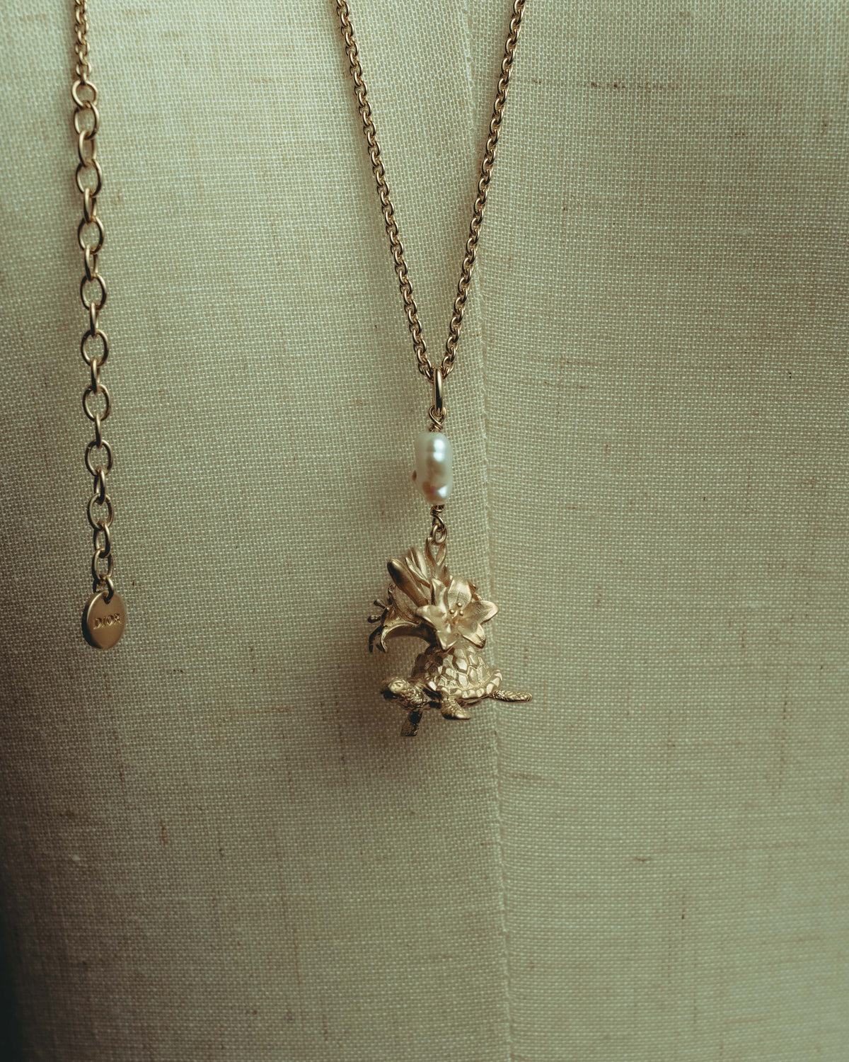 -SPECIAL- “Dior” 22’s-23’s Rêve d’Infini floral turtle long necklace