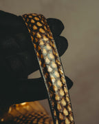 -SPECIAL- “GUCCI” 2019-2022 Sylvie 1969 python leather chain buckle top handle bag