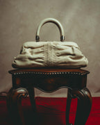 -SPECIAL- “Christian Dior” 00’s-10’s Karenina ruched leather top handle bag