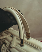 -SPECIAL- “Christian Dior” 00’s-10’s Karenina ruched leather top handle bag