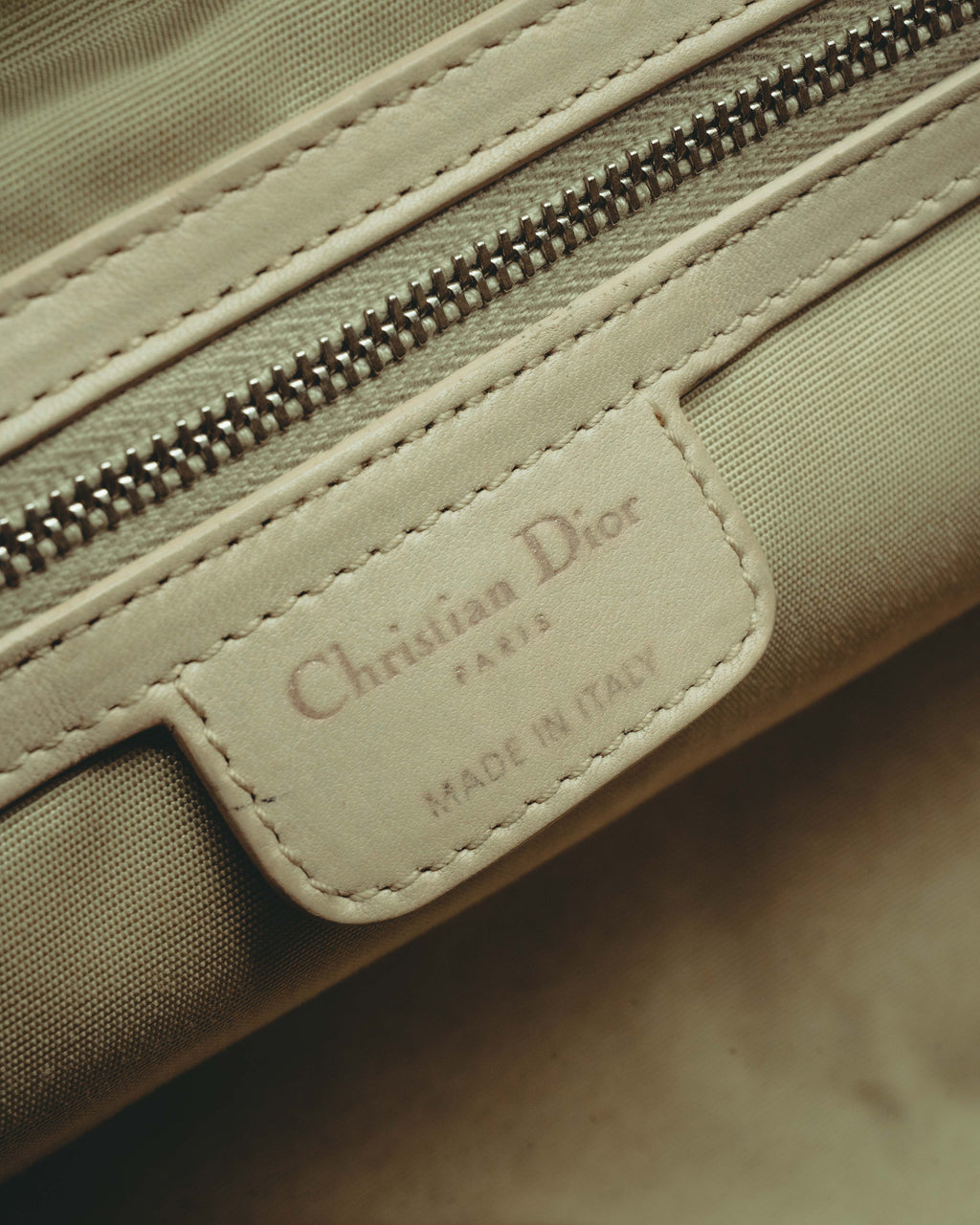 -SPECIAL- “Christian Dior” 00’s-10’s Karenina ruched leather top handle bag