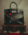 -SPECIAL- “Pierre Cardin” 90’s-00’s Belted flap leather top handle bag