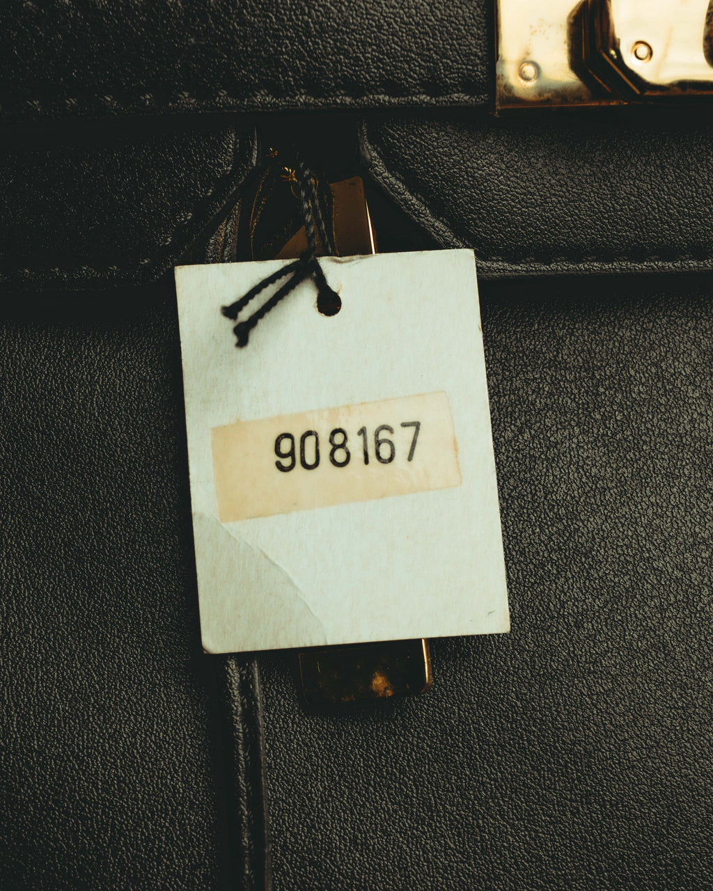 -SPECIAL- “Pierre Cardin” 90’s-00’s Belted flap leather top handle bag