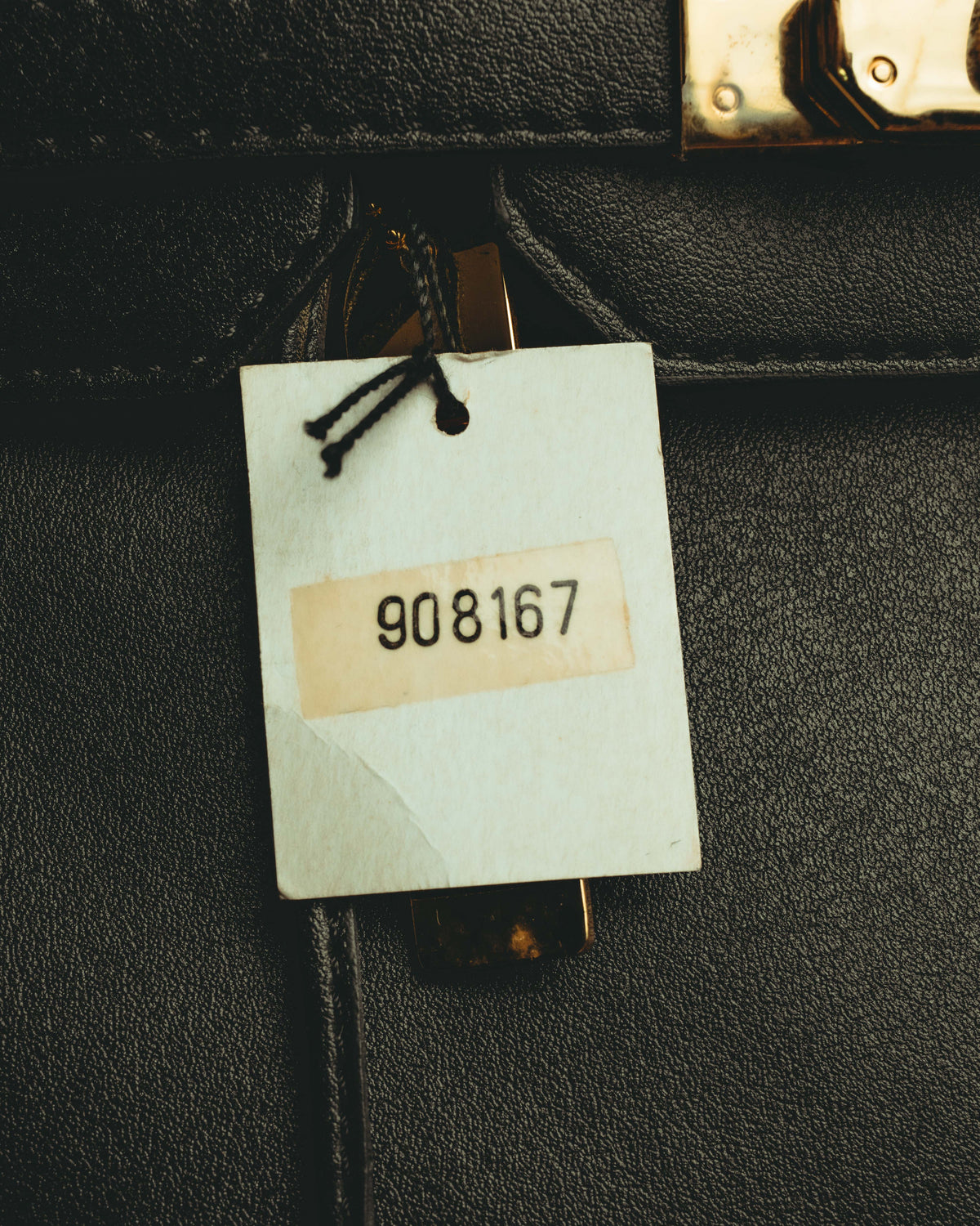 -SPECIAL- “Pierre Cardin” 90’s-00’s Belted flap leather top handle bag