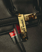 -SPECIAL- “Pierre Cardin” 90’s-00’s Belted flap leather top handle bag