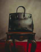 -SPECIAL- “Pierre Cardin” 90’s-00’s Belted flap leather top handle bag