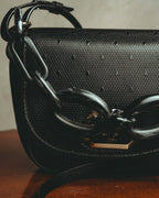 -SPECIAL- “RED VALENTINO” 20’s Minimaxi chain textured leather crossbody bag