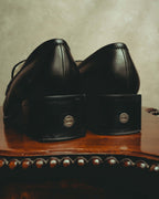 -SPECIAL- “CHANEL” 90’s-00’s Square toe CC logo leather heeled loafers