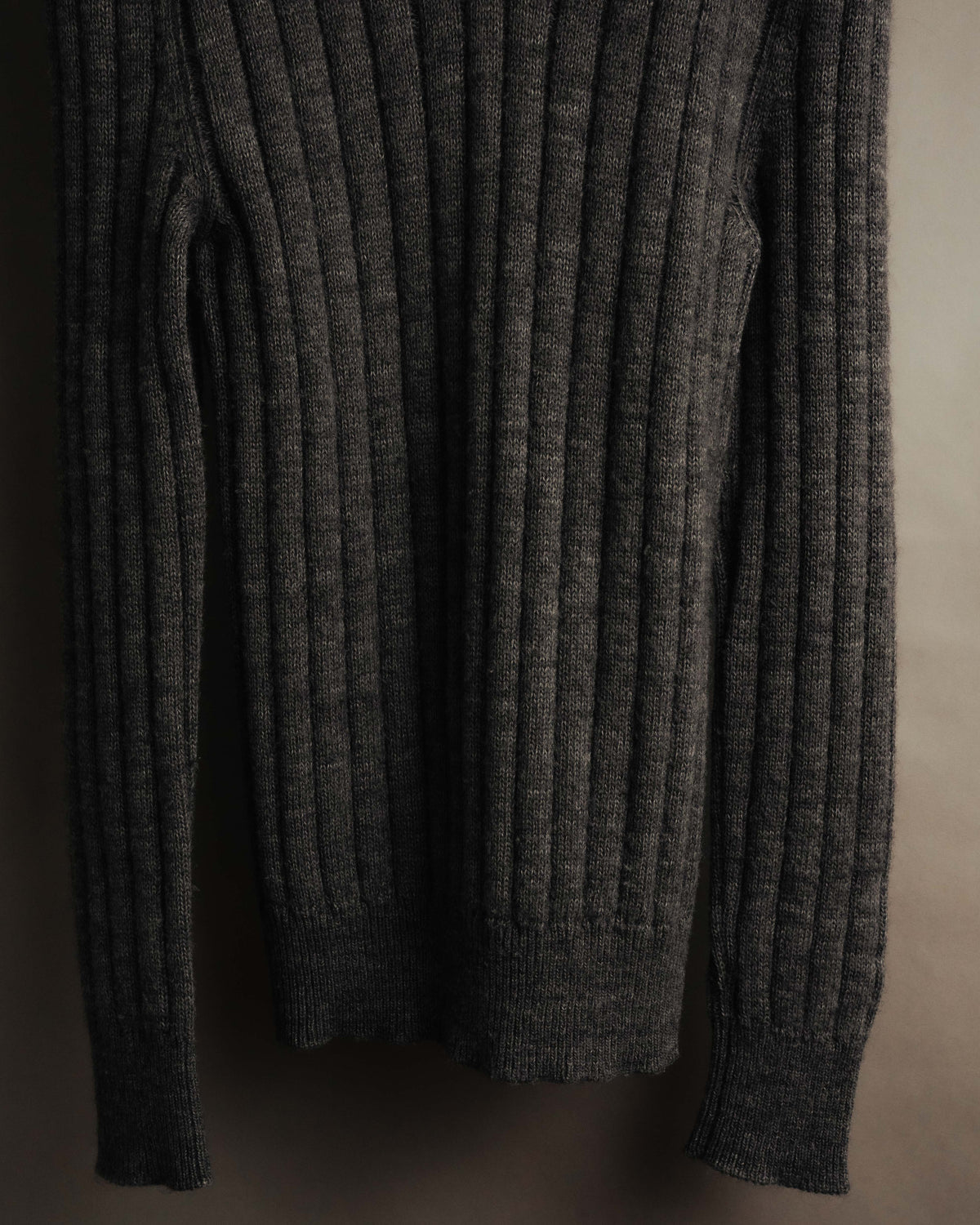"DOLCE & GABBANA" 00's-10's Textured ribbed v-neck sweater