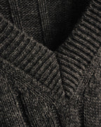 "DOLCE & GABBANA" 00's-10's Textured ribbed v-neck sweater