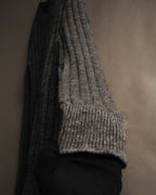"DOLCE & GABBANA" 00's-10's Textured ribbed v-neck sweater