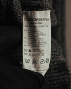 "DOLCE & GABBANA" 00's-10's Textured ribbed v-neck sweater