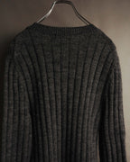 "DOLCE & GABBANA" 00's-10's Textured ribbed v-neck sweater