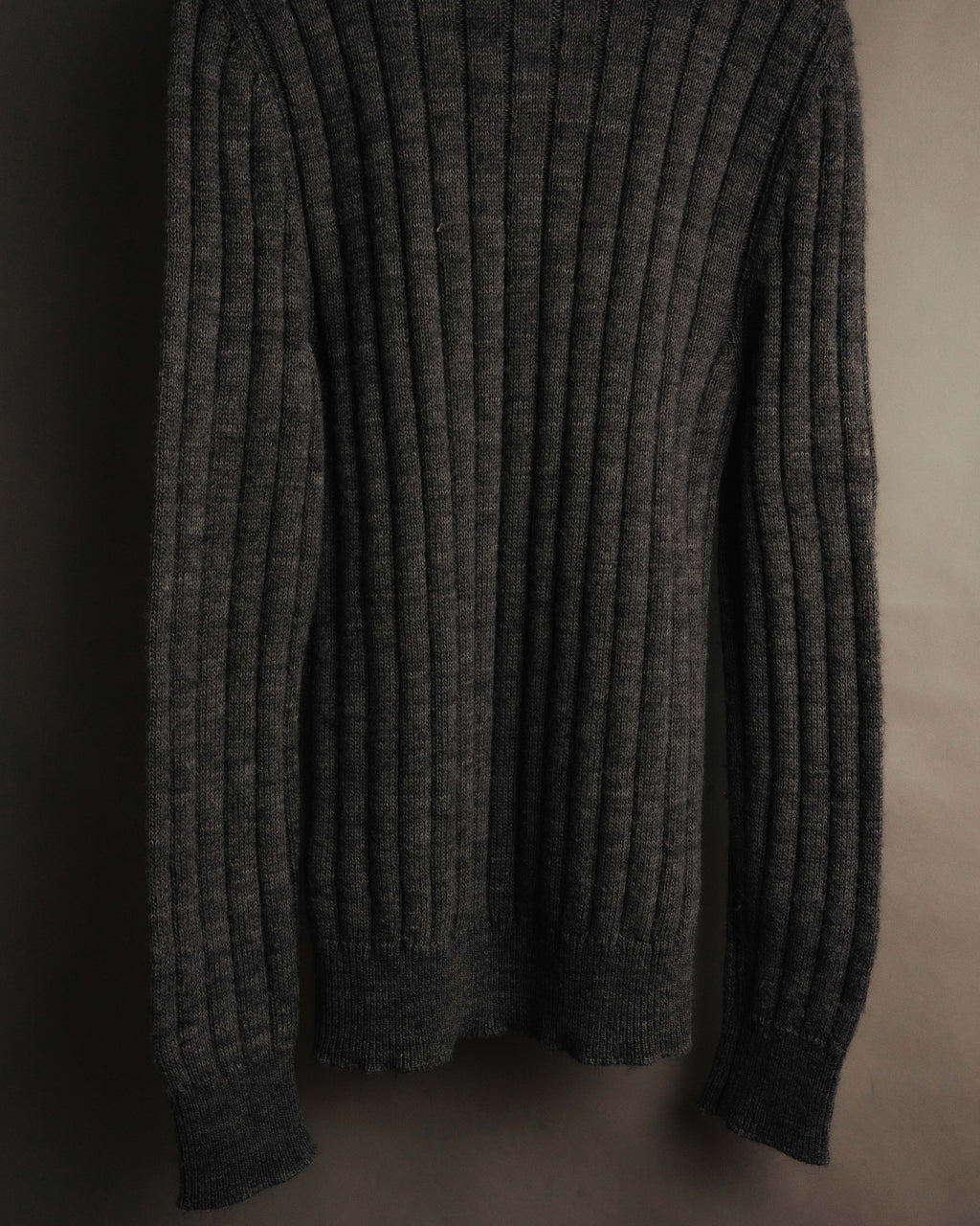 "DOLCE & GABBANA" 00's-10's Textured ribbed v-neck sweater