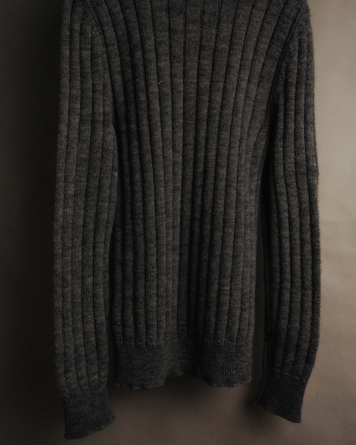 "DOLCE & GABBANA" 00's-10's Textured ribbed v-neck sweater