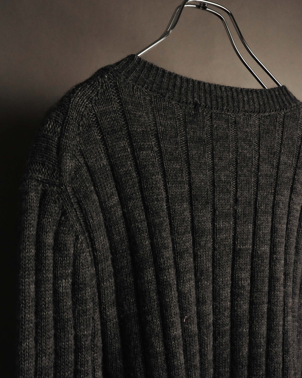 "DOLCE & GABBANA" 00's-10's Textured ribbed v-neck sweater