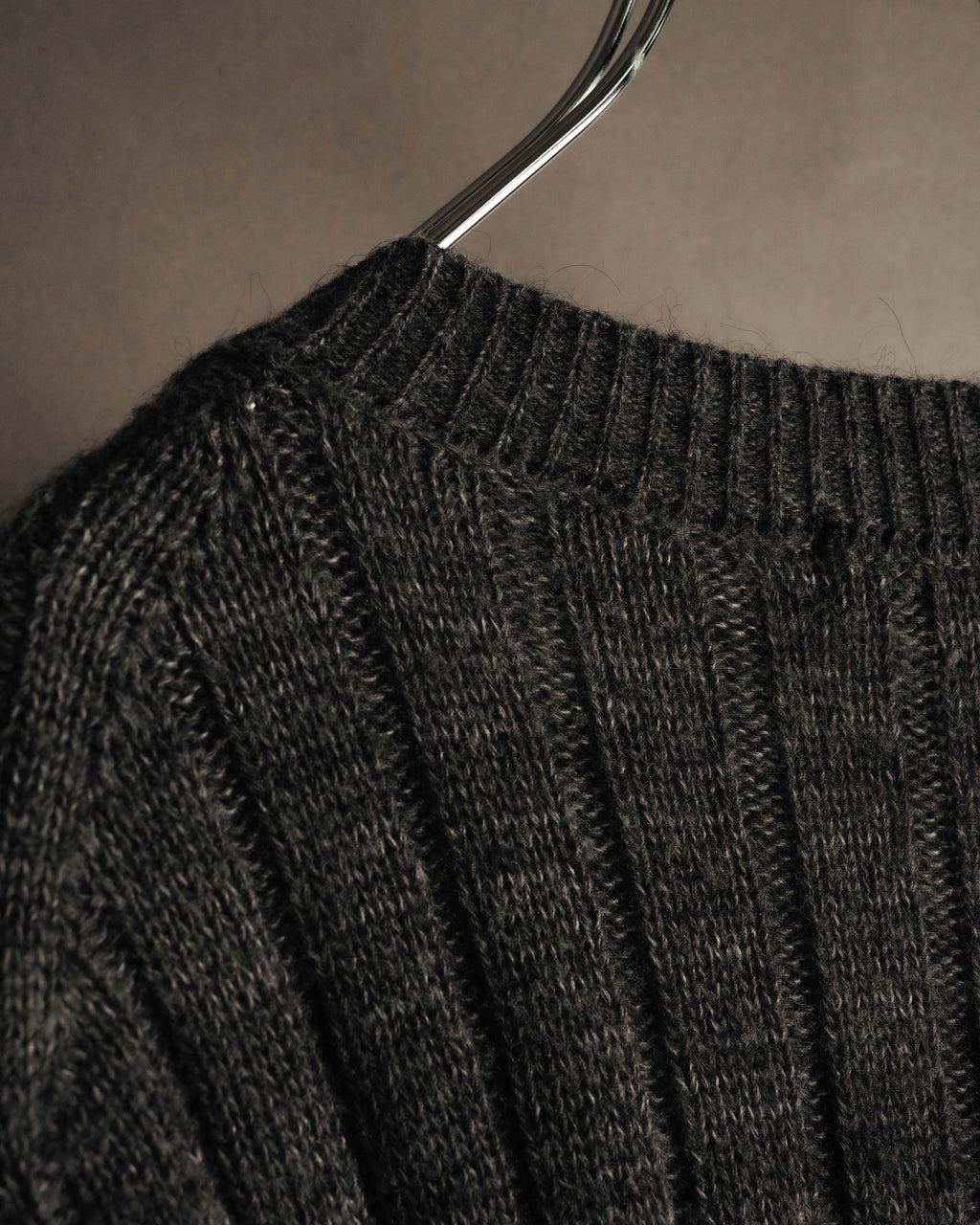 "DOLCE & GABBANA" 00's-10's Textured ribbed v-neck sweater