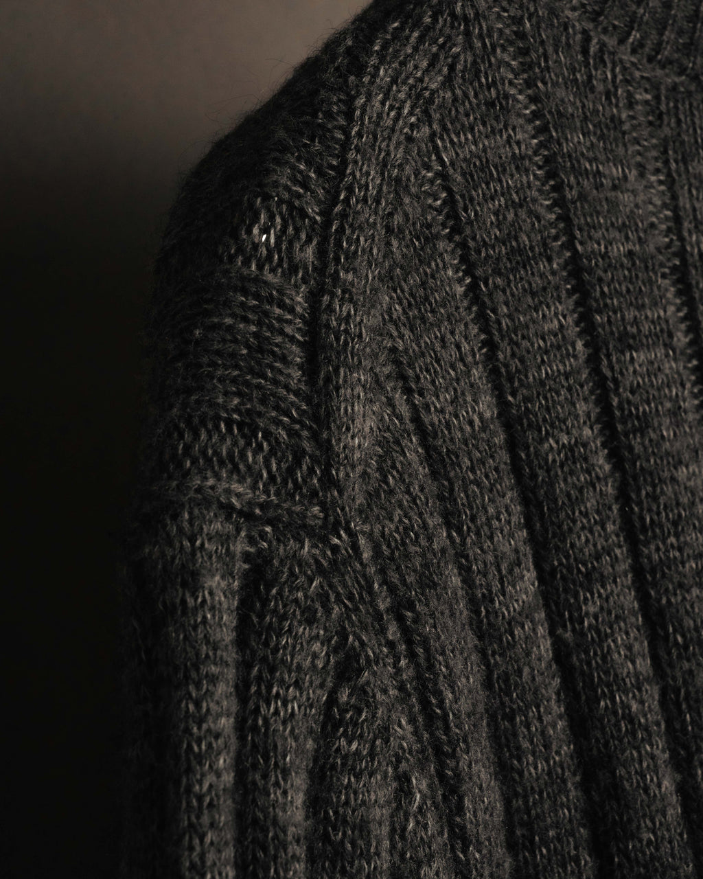 "DOLCE & GABBANA" 00's-10's Textured ribbed v-neck sweater