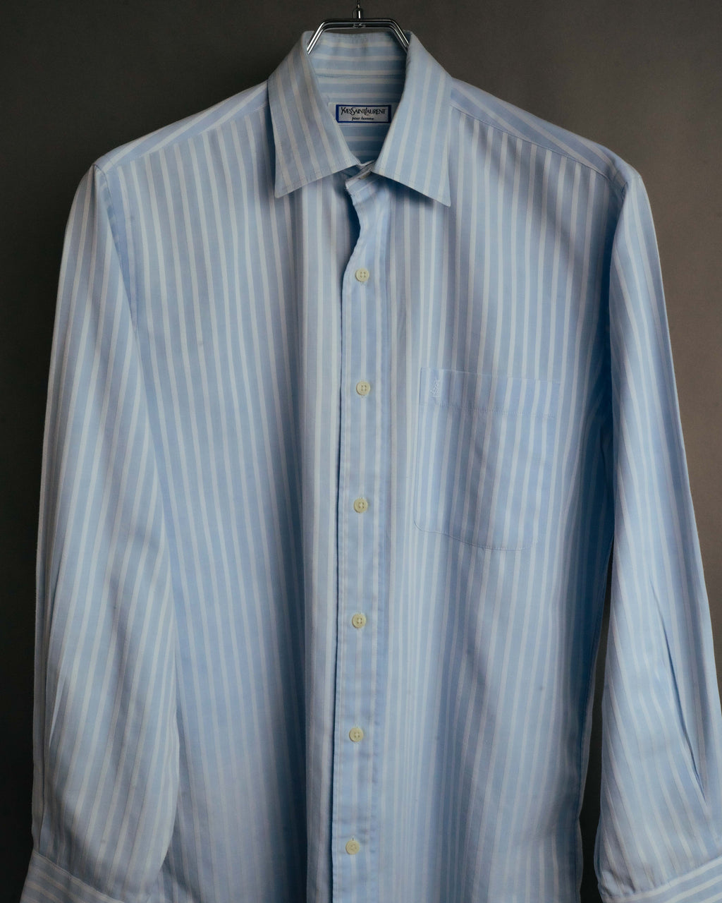 "Yves Saint Laurent" 80's-90's Classic striped dress shirt