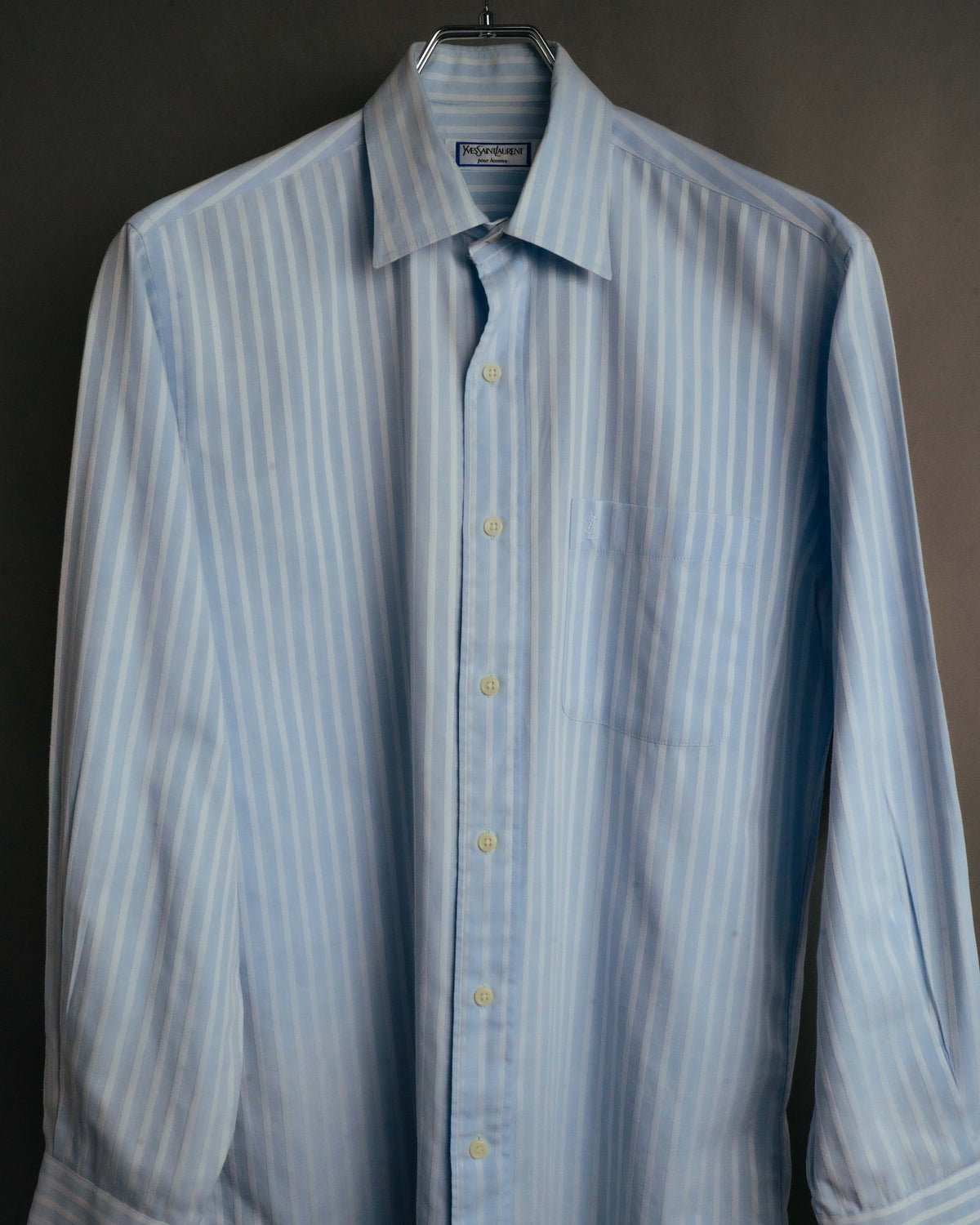"Yves Saint Laurent" 80's-90's Classic striped dress shirt