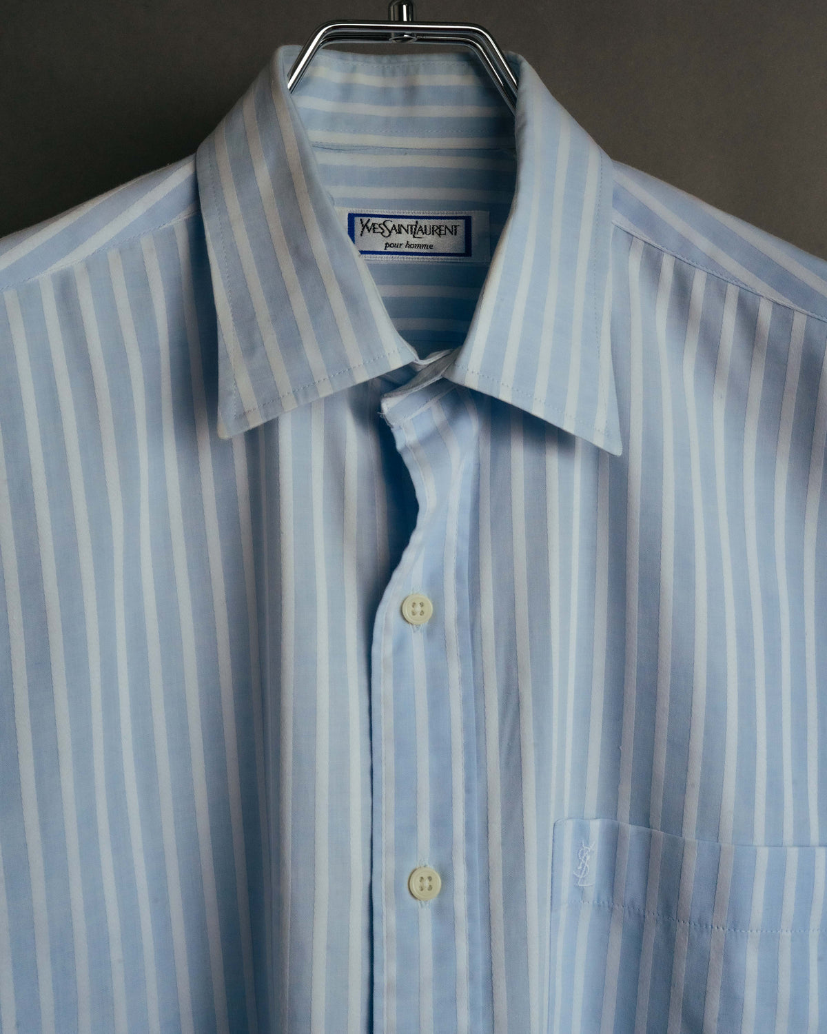 "Yves Saint Laurent" 80's-90's Classic striped dress shirt
