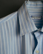 "Yves Saint Laurent" 80's-90's Classic striped dress shirt