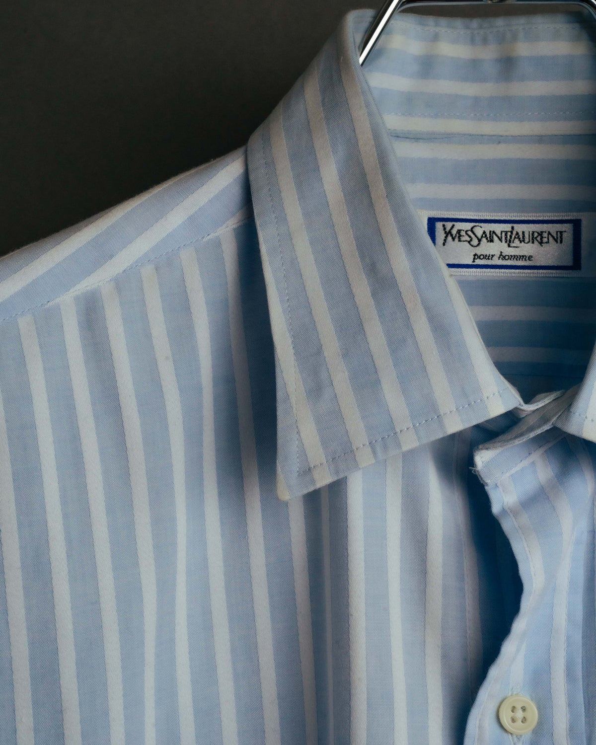 "Yves Saint Laurent" 80's-90's Classic striped dress shirt