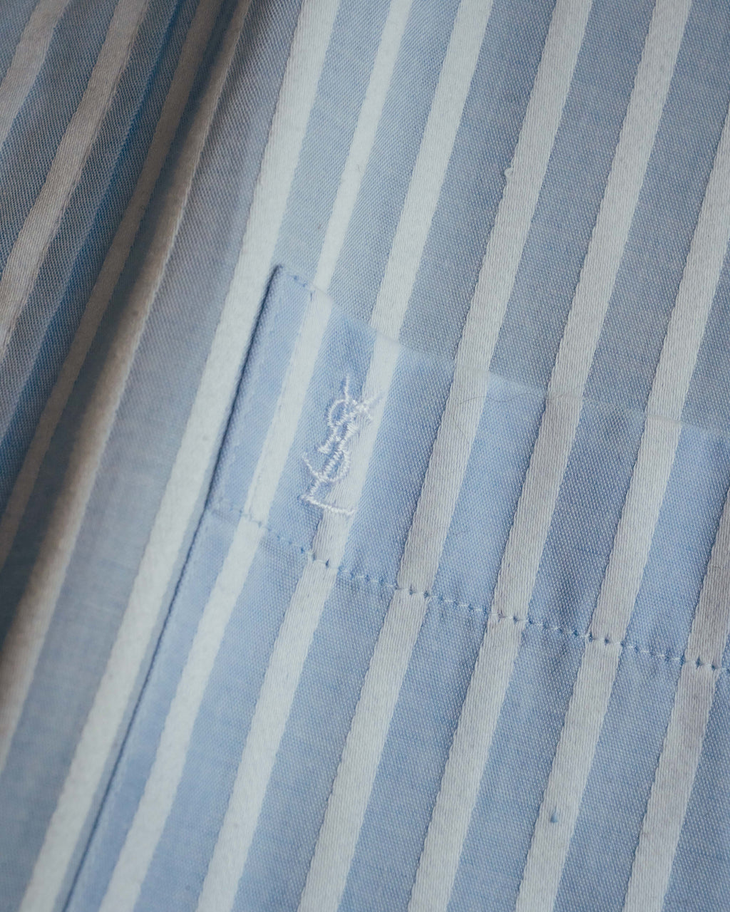 "Yves Saint Laurent" 80's-90's Classic striped dress shirt