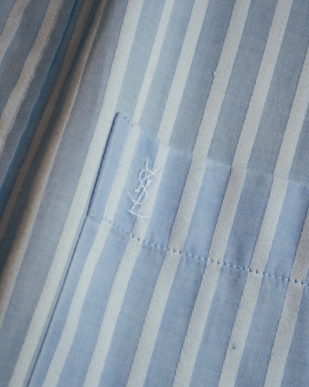 "Yves Saint Laurent" 80's-90's Classic striped dress shirt
