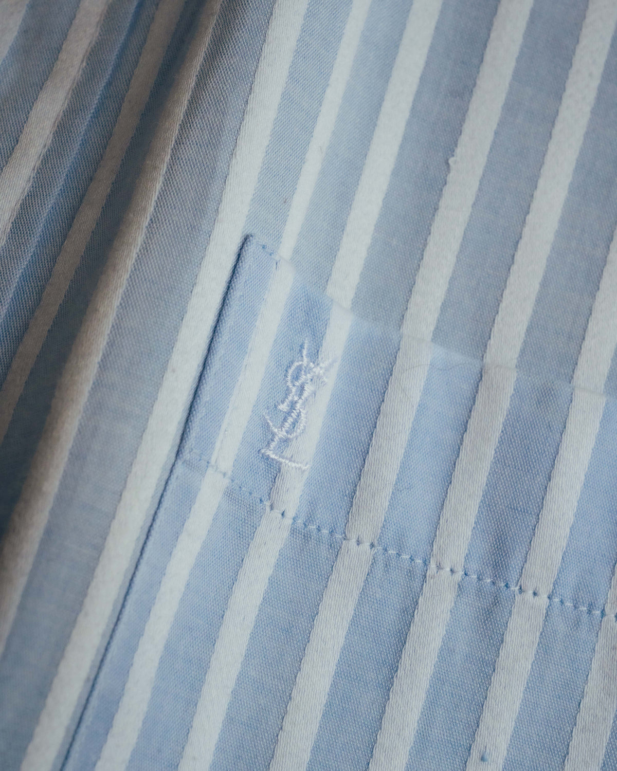 "Yves Saint Laurent" 80's-90's Classic striped dress shirt