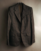 "GUCCI" 90's-00's Windowpane wool blazer