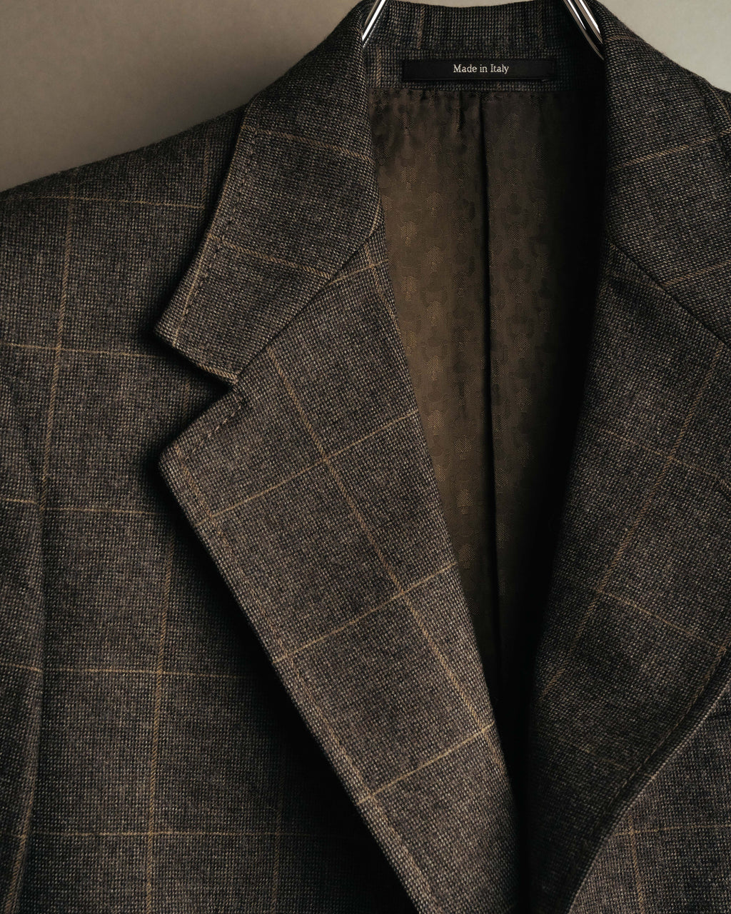 "GUCCI" 90's-00's Windowpane wool blazer