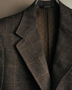 "GUCCI" 90's-00's Windowpane wool blazer
