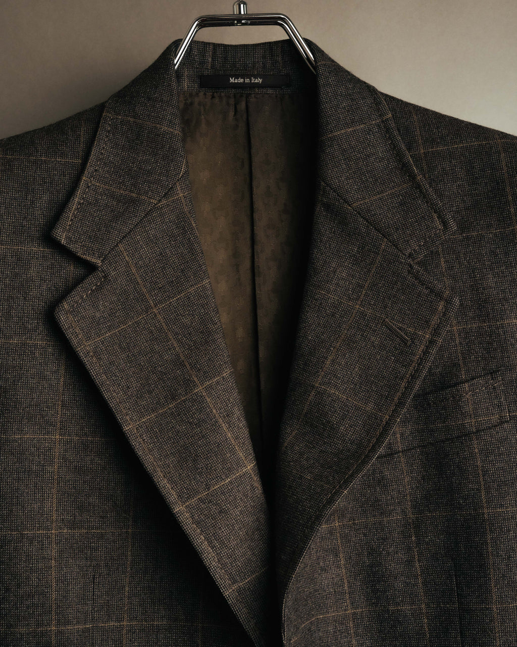 "GUCCI" 90's-00's Windowpane wool blazer