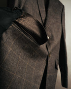 "GUCCI" 90's-00's Windowpane wool blazer