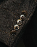 "GUCCI" 90's-00's Windowpane wool blazer