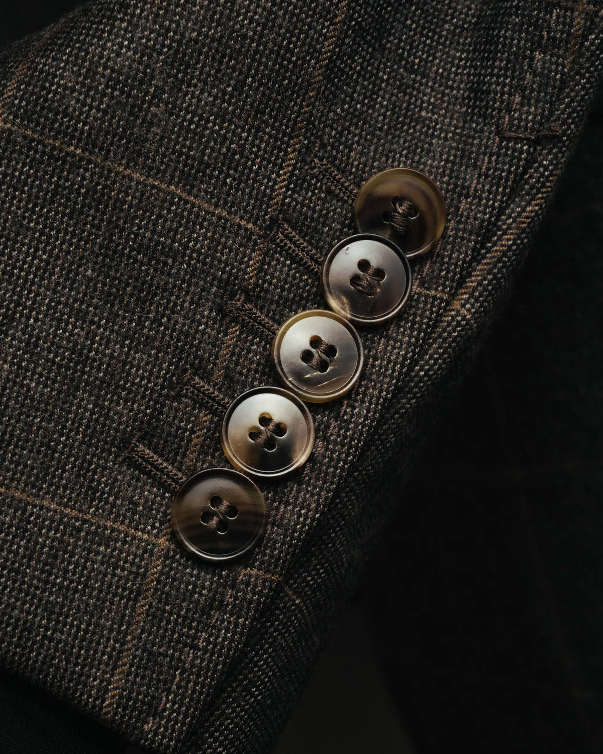 "GUCCI" 90's-00's Windowpane wool blazer