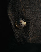 "GUCCI" 90's-00's Windowpane wool blazer