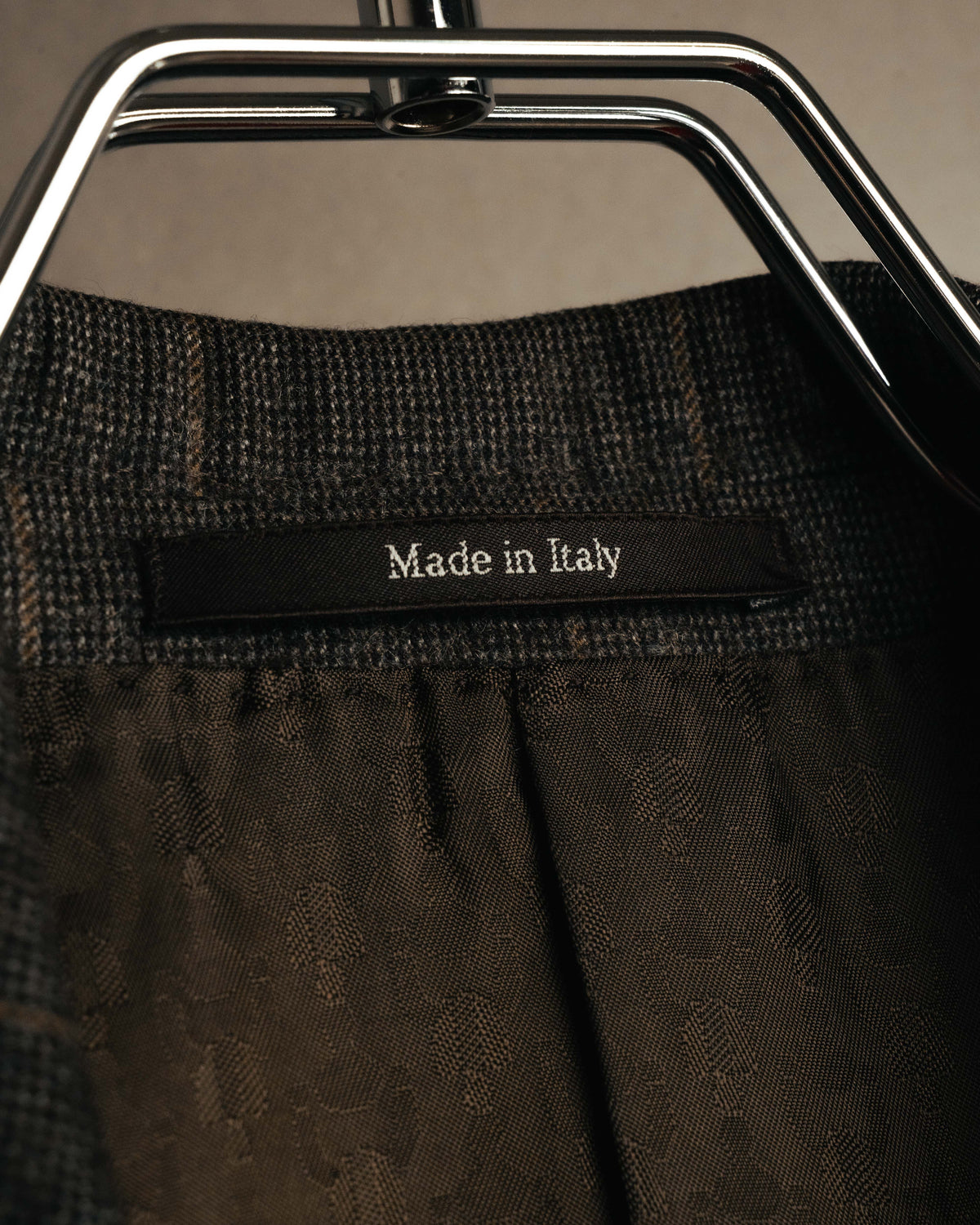 "GUCCI" 90's-00's Windowpane wool blazer