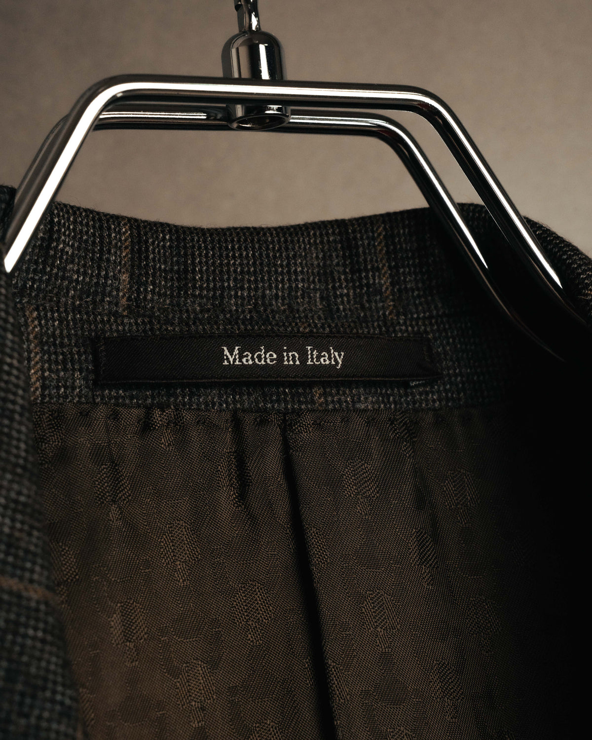 "GUCCI" 90's-00's Windowpane wool blazer