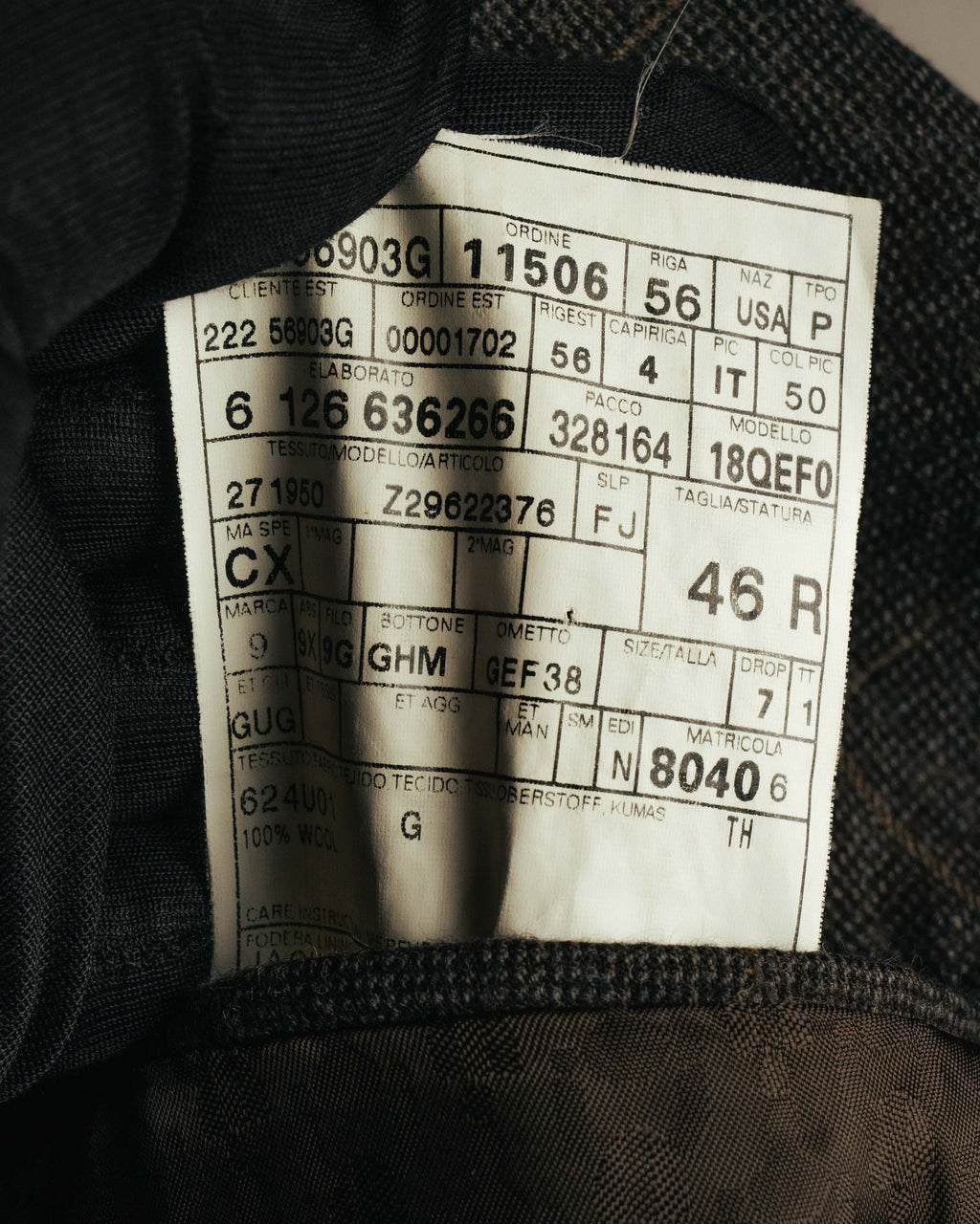 "GUCCI" 90's-00's Windowpane wool blazer