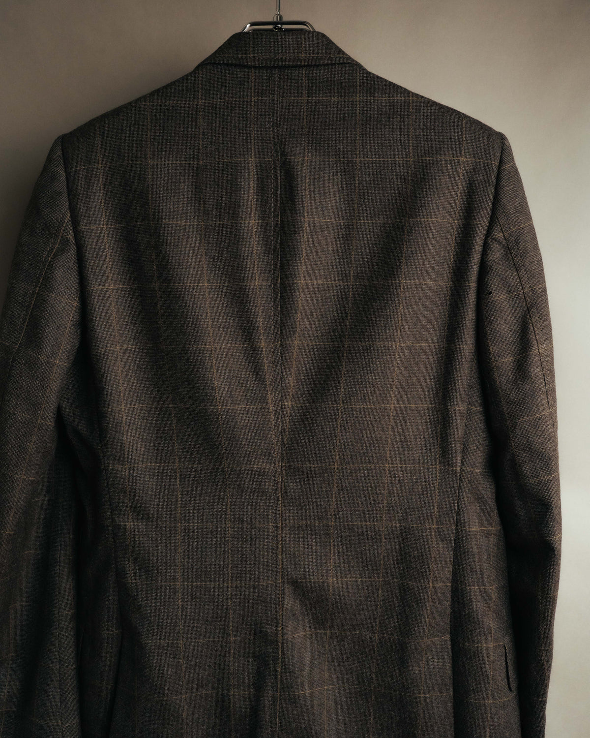"GUCCI" 90's-00's Windowpane wool blazer