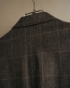 "GUCCI" 90's-00's Windowpane wool blazer