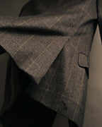 "GUCCI" 90's-00's Windowpane wool blazer