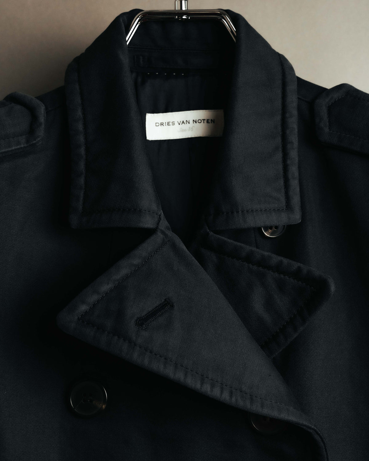 "DRIES VAN NOTEN" 00's-10's Tailored double-breasted trench coat