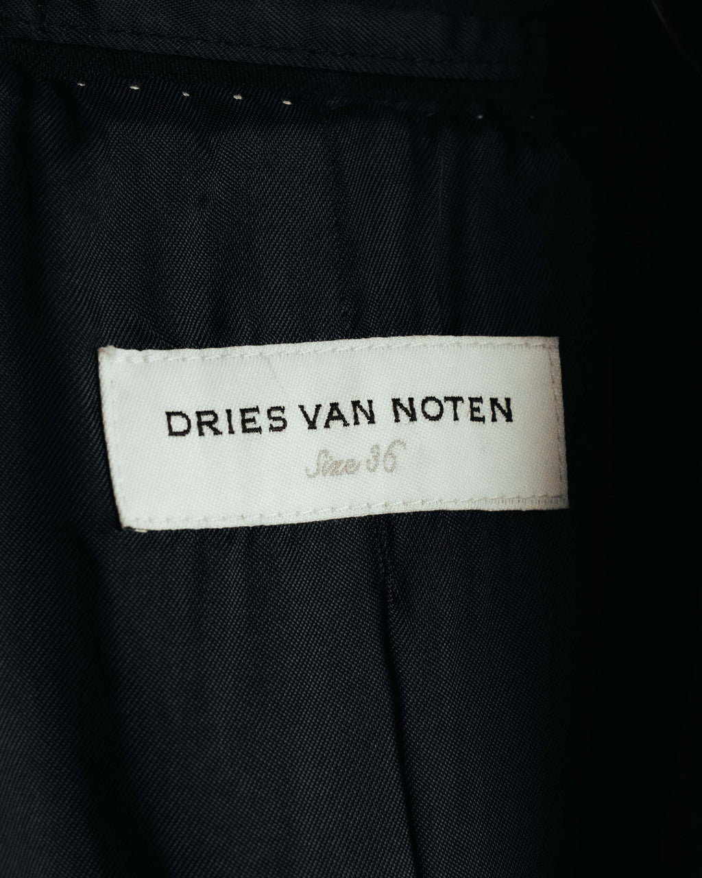 "DRIES VAN NOTEN" 00's-10's Tailored double-breasted trench coat
