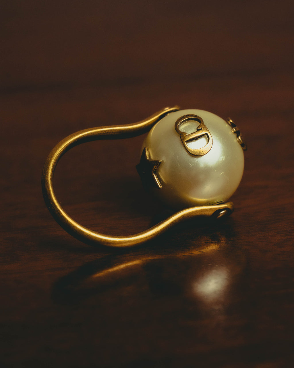 -SPECIAL- “Christian Dior” 2017-18 AW J’Adior pearl ball ring