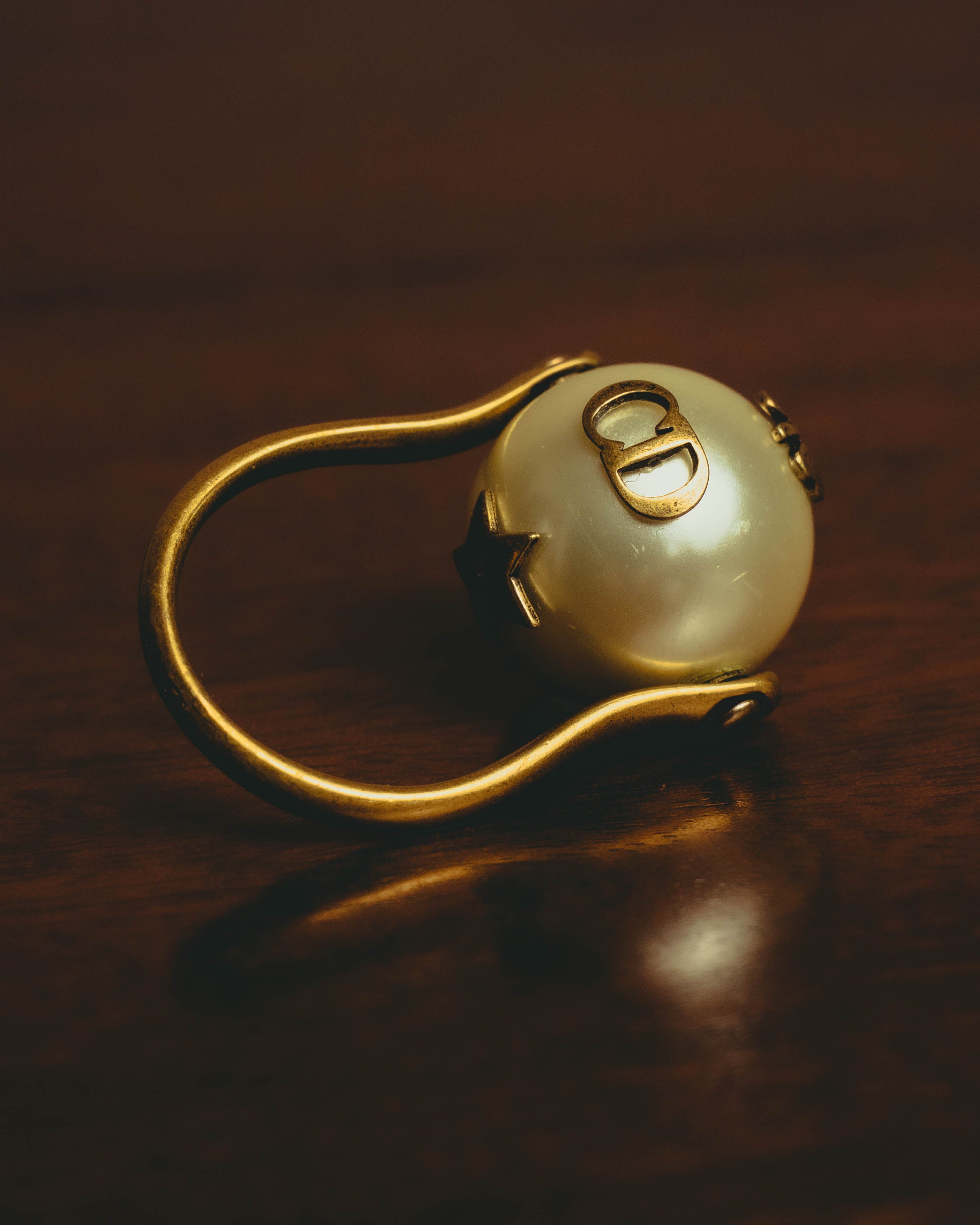 -SPECIAL- “Christian Dior” 2017-18 AW J’Adior pearl ball ring